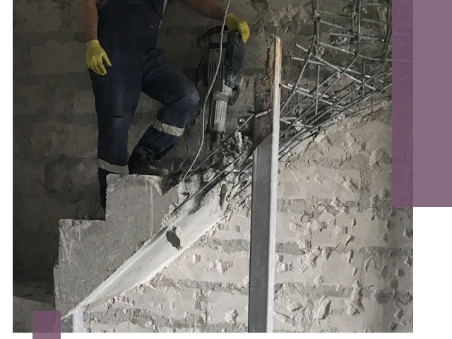 Демонтаж металлических и бетонных лестниц в Нальчике