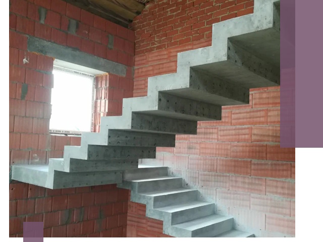 Бетонные лестницы под ключ в Нальчике: монтаж, демонтаж, ремонт