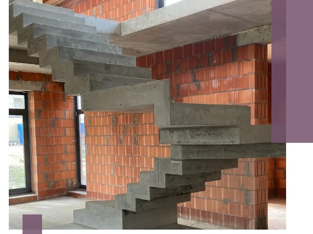 Изготовление бетонных лестниц под ключ в Нальчике