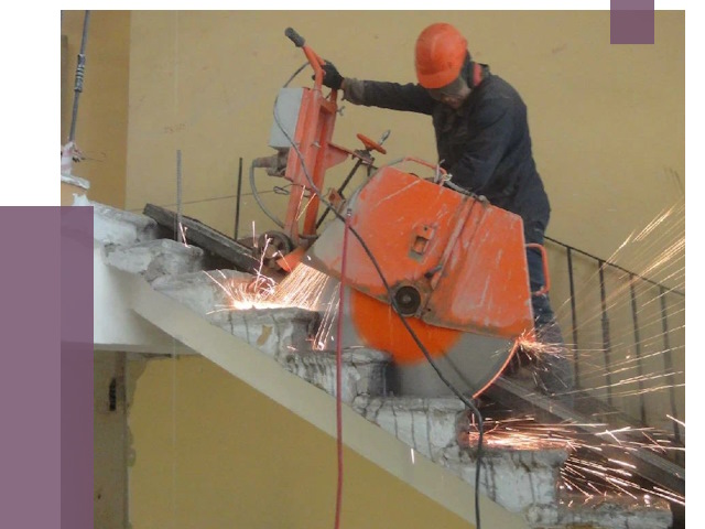 Демонтаж бетонных лестниц в Нальчике от 4663 руб. за м2 | ПРОЛЁТ-Нль