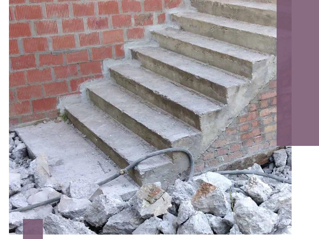 Демонтаж бетонных лестниц в Нальчике: быстро и безопасно