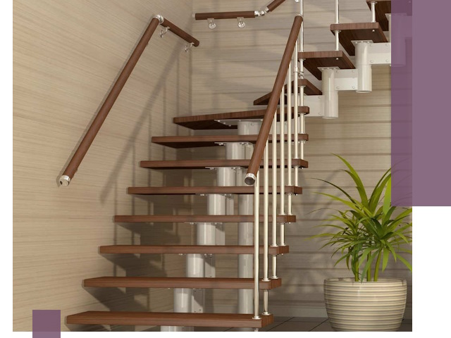 Изготовление модульных лестниц под ключ в Нальчике