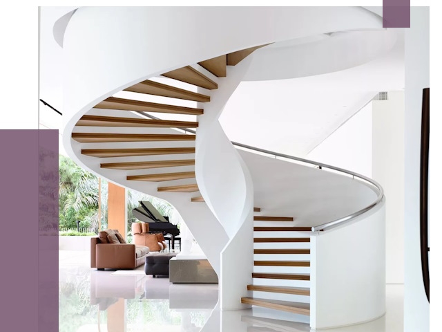 Винтовые лестницы в Нальчике под ключ от 49224 руб. | ПРОЛЁТ-Нль