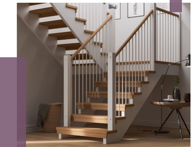 Маршевые лестницы в Нальчике от 38602 руб. — монтаж | ПРОЛЁТ-Нль