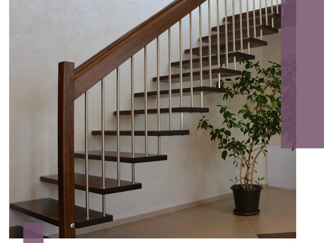 Лестницы на больцах под ключ в Нальчике – изготовление и монтаж