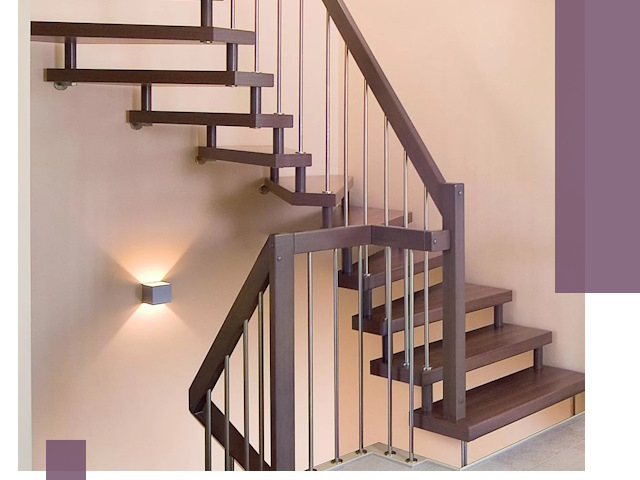 Изготовление лестниц на больцах в Нальчике под ключ