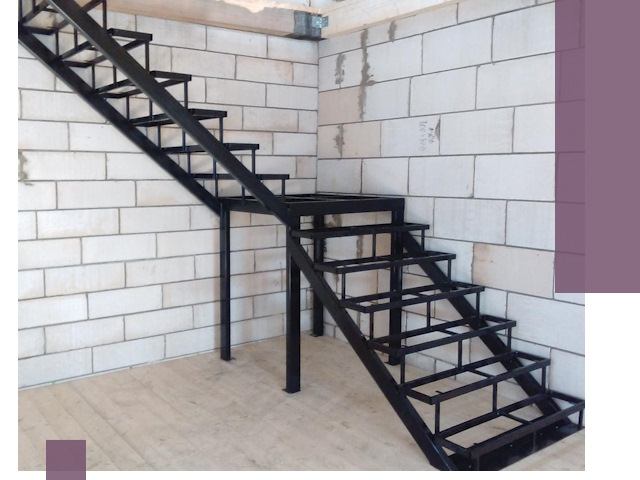 Лестницы на металлокаркасе под ключ в Нальчике — изготовление и монтаж