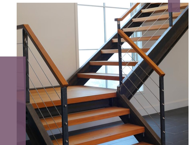 Изготовление лестниц на металлокаркасе в Нальчике от 19172 руб. | ПРОЛЁТ-Нль