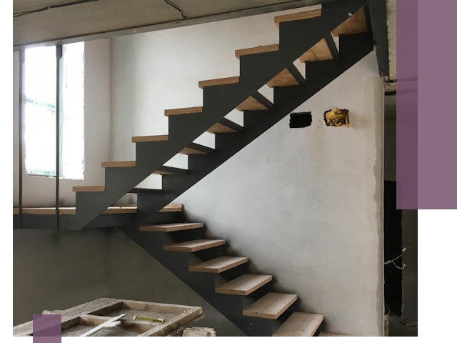 Изготовление лестниц на металлокаркасе в Нальчике от производителя