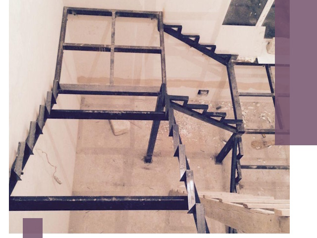 Монтаж лестниц на металлокаркасе в Нальчике быстро и качественно