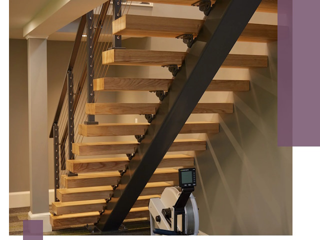 Лестницы на монокосоурах под ключ в Нальчике - изготовление и монтаж