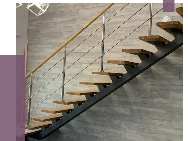 Изготовление лестниц на монокосоуре в Нальчике от 77204 руб. 