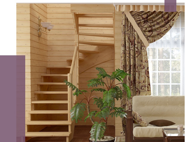 Лестницы для дачи в Нальчике от 76945 руб.  | ПРОЛЁТ-Нль