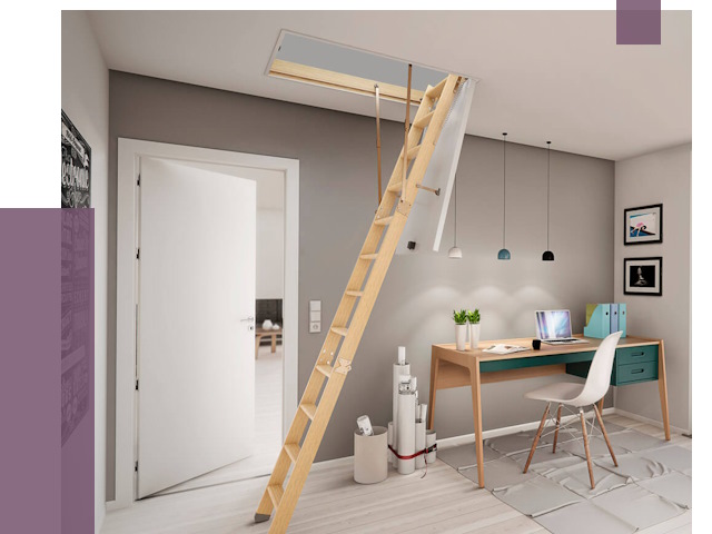 Чердачные лестницы в Нальчике — от 14767 руб. | ПРОЛЁТ-Нль