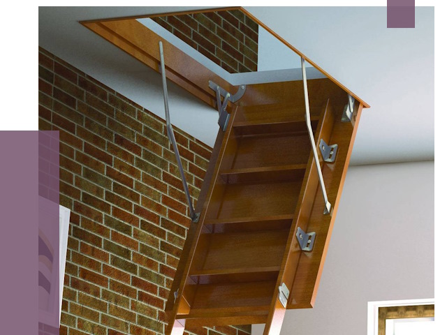 Установка чердачной лестницы в Нальчике от 7928 руб. | ПРОЛЁТ-Нль