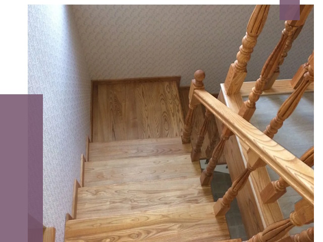 Сосновые лестницы в Нальчике под ключ от 8187 руб.  | ПРОЛЁТ-Нль