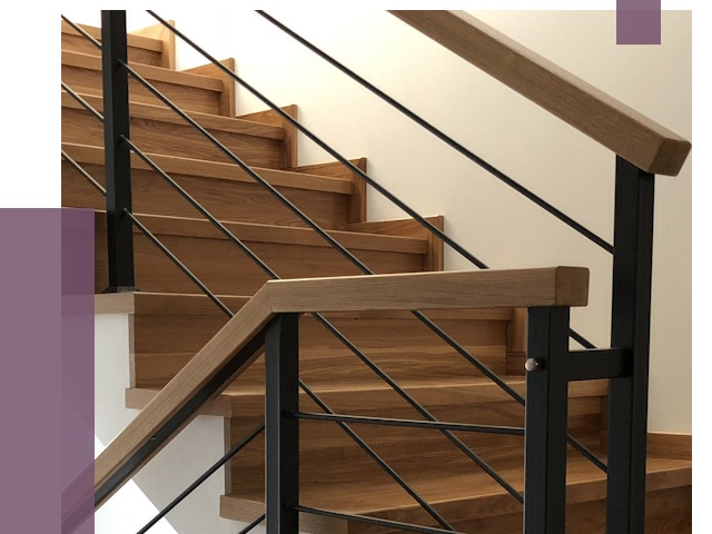 Обшивка металлической лестницы деревом в Нальчике от 4404 руб. 