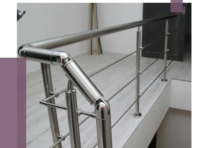 Перила из нержавеющей стали в Нальчике от 9119 руб. под ключ | ПРОЛЁТ-Нль