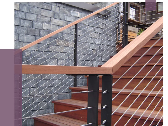 Тросовые перила под ключ в Нальчике от 7876 руб. 