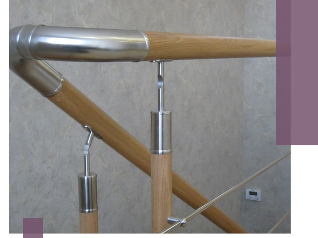 Комбинированные перила на заказ в Нальчике — монтаж и производство