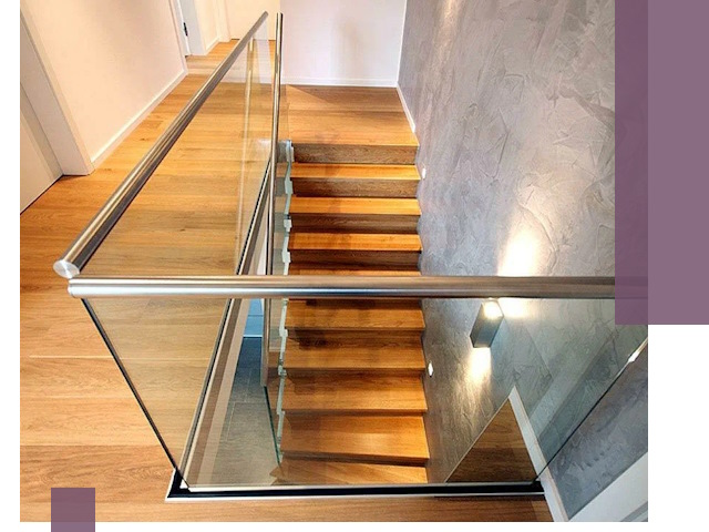 Перила для лестницы в доме — изготовление и монтаж в Нальчике