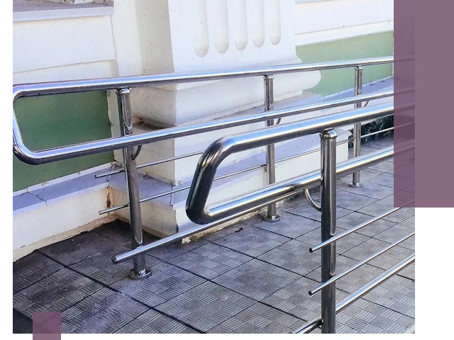 Ограждения пандусов из металла и нержавейки в Нальчике