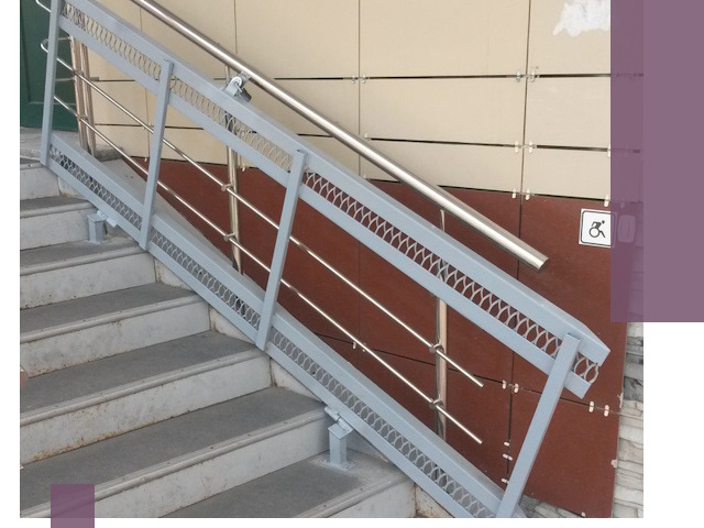 Изготовление откидных пандусов под ключ в Нальчике