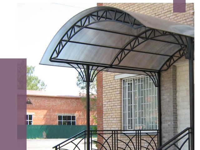 Металлические навесы и козырьки в Нальчике от 12954 руб.