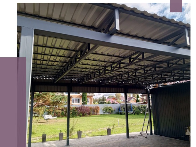 Монтаж навесов в Нальчике от 7461 руб. — установка навеса | ПРОЛЁТ-Нль