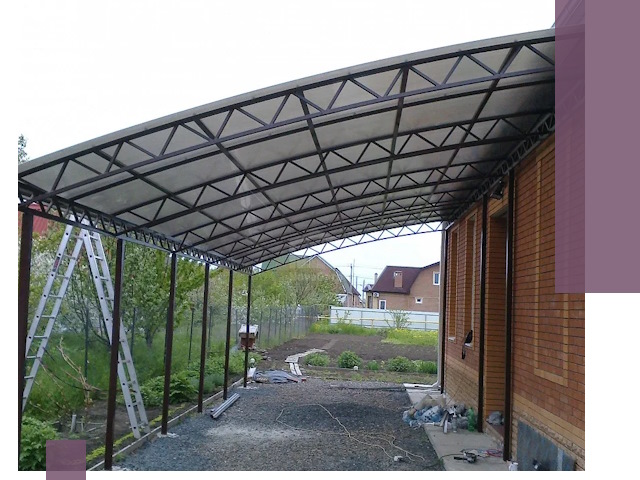 Профессиональный монтаж навесов под ключ в Нальчике