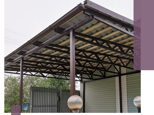 Навесы под ключ в Нальчике: изготовление, монтаж и гарантия