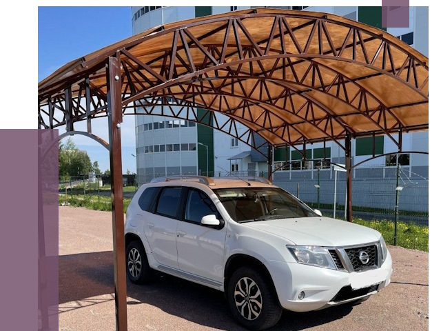 Недорогие навесы в Нальчике от 43525 руб.  | ПРОЛЁТ-Нль