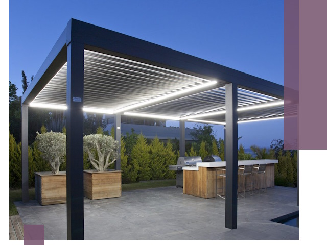 Навесы отдельно стоящие под ключ в Нальчике из металла и поликарбоната