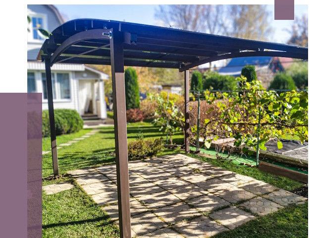 Навесы для дачи в Нальчике от 12902 руб. под ключ — ПРОЛЁТ-Нль