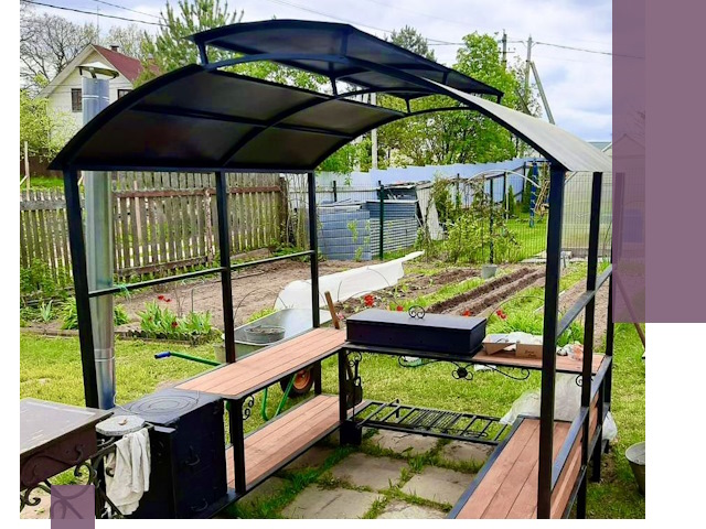 Навесы для барбекю в Нальчике: изготовление, монтаж и демонтаж