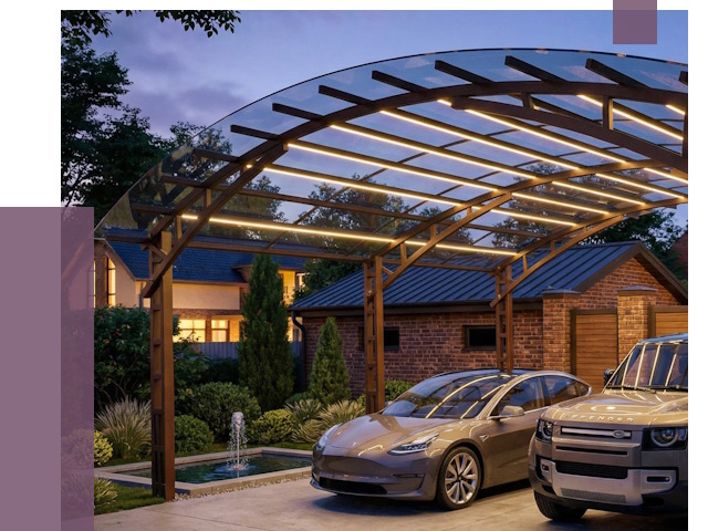 Металлические навесы в Нальчике от 12850 руб. под ключ — ПРОЛЁТ-Нль