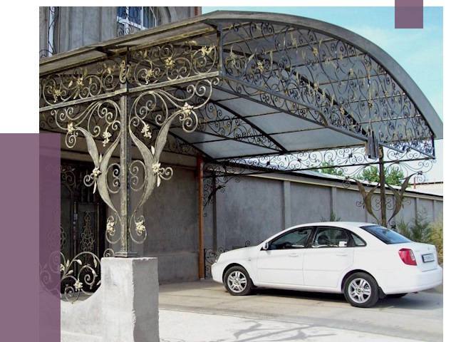 Кованые навесы в Нальчике от 14767 руб. | ПРОЛЁТ-Нль