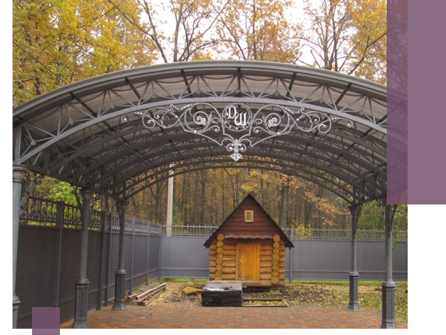 Кованые навесы премиум-класса под заказ в Нальчике