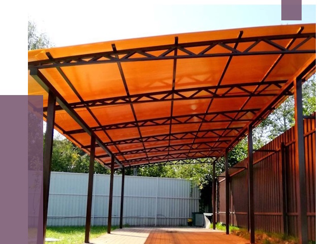 Односкатные навесы под ключ в Нальчике от 13316 руб. 