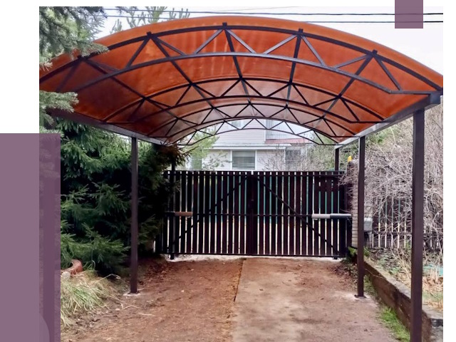 Арочные навесы в Нальчике от 12902 руб. — изготовление и монтаж | ПРОЛЁТ-Нль