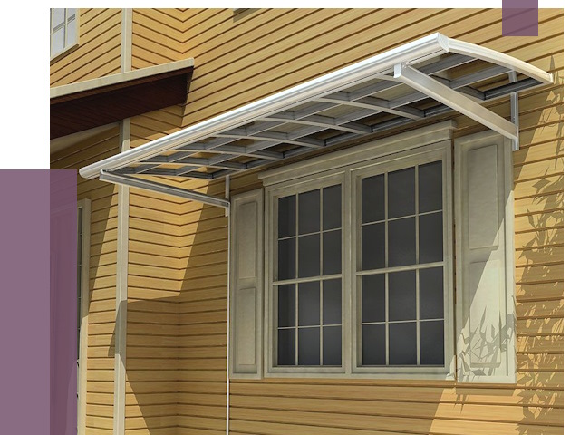 Козырьки над окнами в Нальчике от 7720 руб. — монтаж, покупки | ПРОЛЁТ-Нль