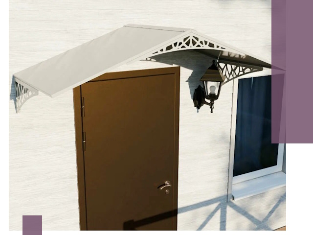 Металлические козырьки на входы и террасы в Нальчике