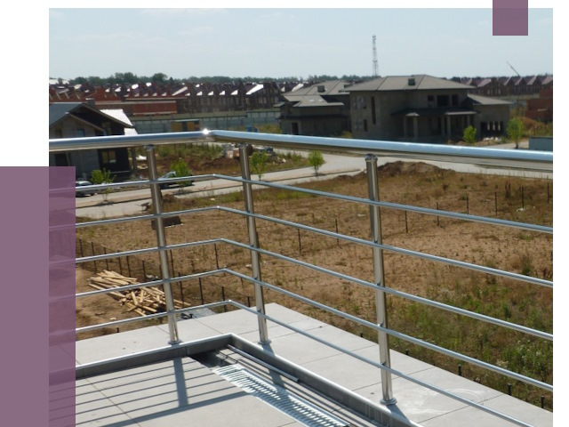 Парапеты из нержавеющей стали в Нальчике от 8083 руб. за м² | ПРОЛЁТ-Нль