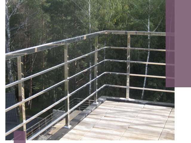 Парапеты из нержавеющей стали в Нальчике — изготовление и монтаж