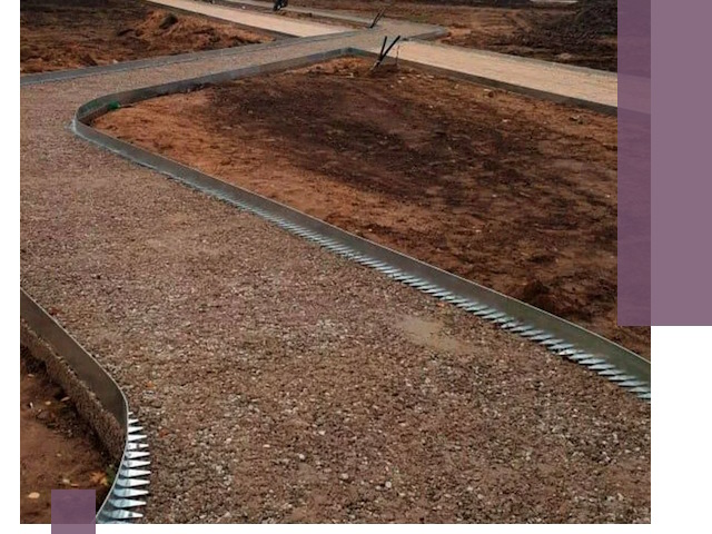 Металлические бордюры под ключ в Нальчике — изготовление и монтаж