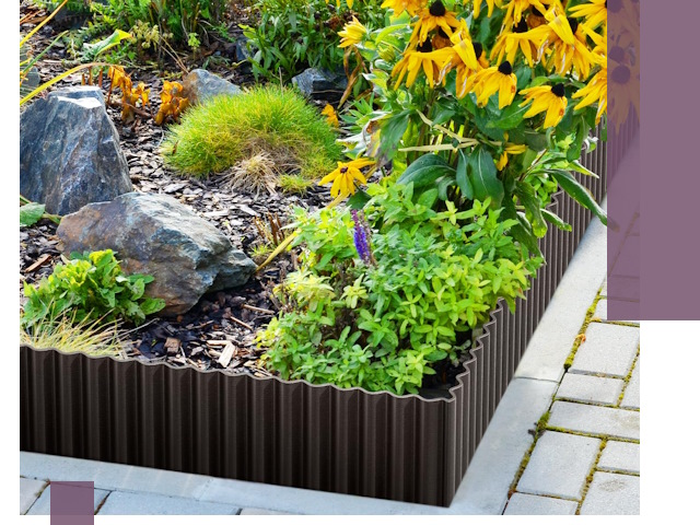 Металлические бордюры для клумб в Нальчике — производство и монтаж