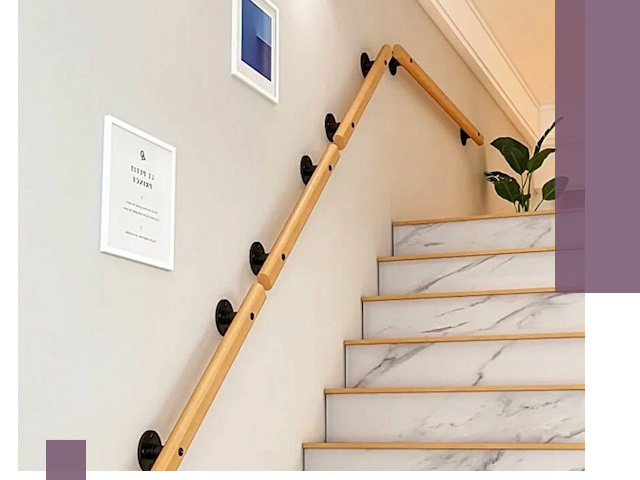 Поручни металлические и деревянные под ключ в Нальчике