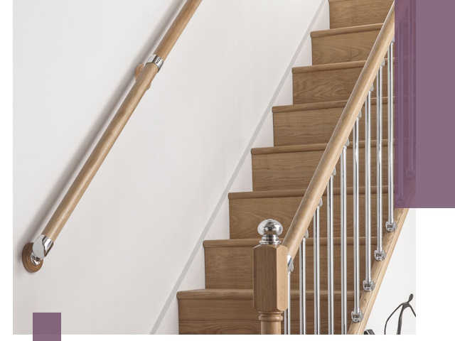 Пристенные поручни из стали и нержавейки под монтаж в Нальчике